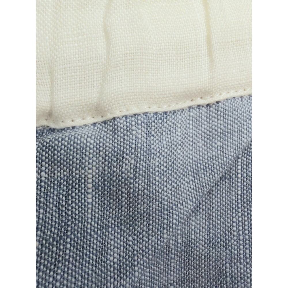 LINTICO NWT Light Blue 100% Europ Linen Wide Leg Drawstring Pants Size XL Luxury - Picture 6 of 15